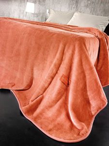 Blanket Solid Coral 160x220