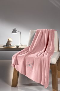 Βρεφική Κουβέρτα Baby Bear Pink 100x140