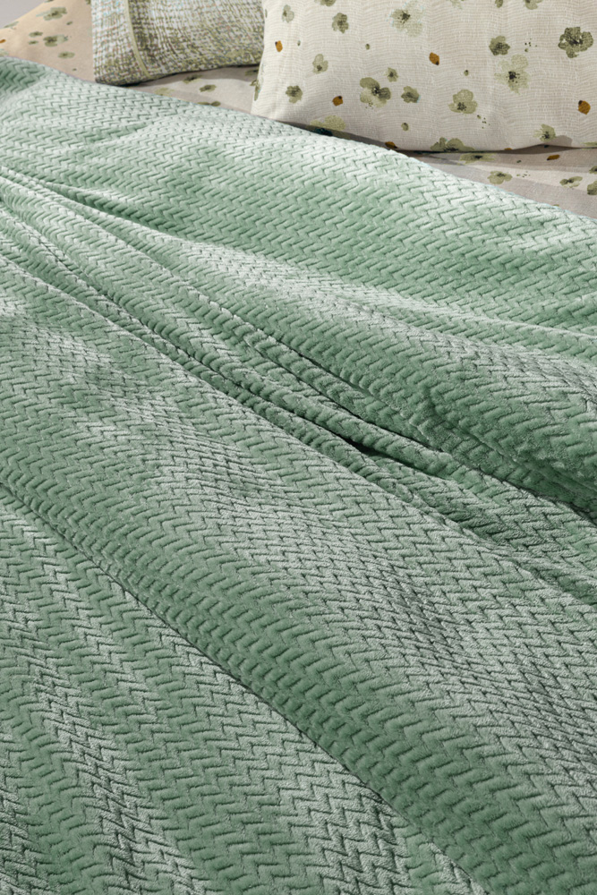 Κουβέρτα Rombus Olive 160x220