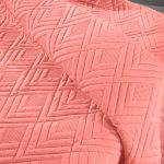 Bedspread 2pcs Curves Coral