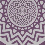 Πετσέτα Θαλάσσης Velour Printed 2101 Purple 100x175
