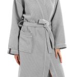 Μπουρνούζι Basic Grey Πικέ