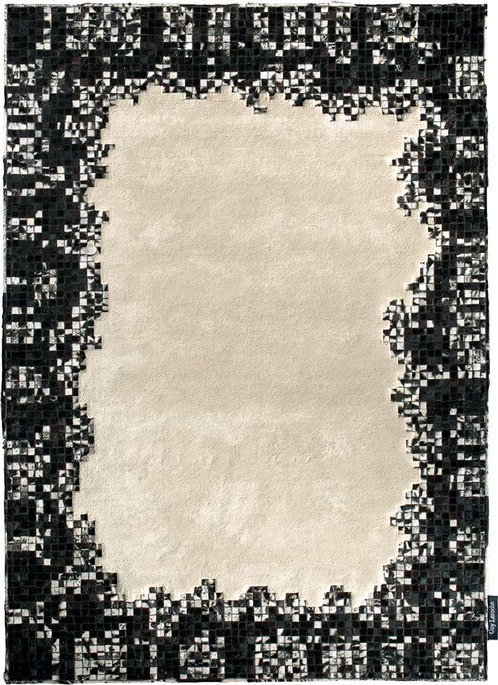 Χαλί Pixels Black White 160×230