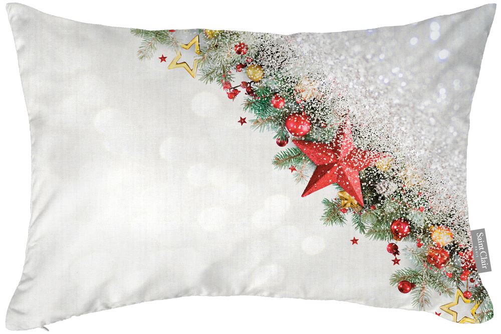 Χριστουγεννιάτικο διακοσμητικό μαξιλάρι με γέμιση 4017 30×45