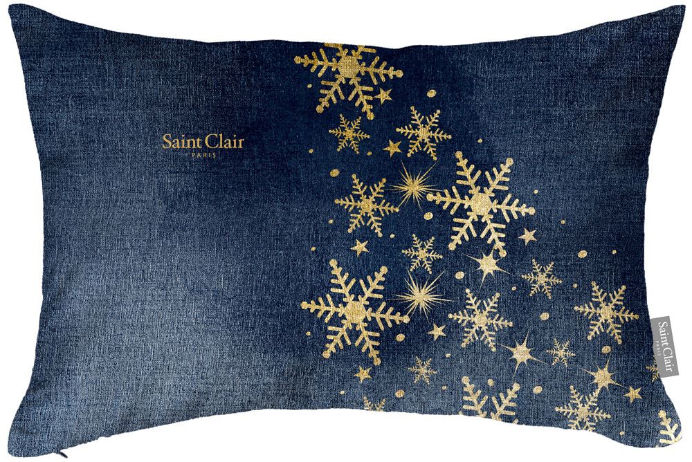 Χριστουγεννιάτικο διακοσμητικό μαξιλάρι με γέμιση 4024 Blue 30×45