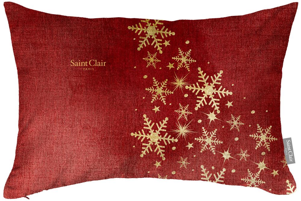 Χριστουγεννιάτικο διακοσμητικό μαξιλάρι με γέμιση 4024 Red 30×45