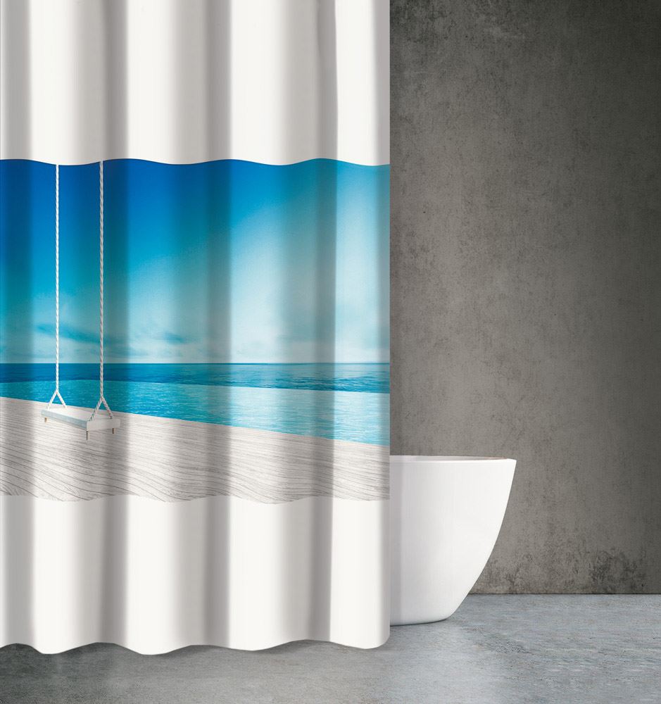 Κουρτίνα Μπάνιου Sea Water Des 616 180×200