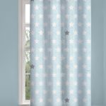 Παιδική & Βρεφική Κουρτίνα Soft-Touch Pirineo Blue με Τρουκς
