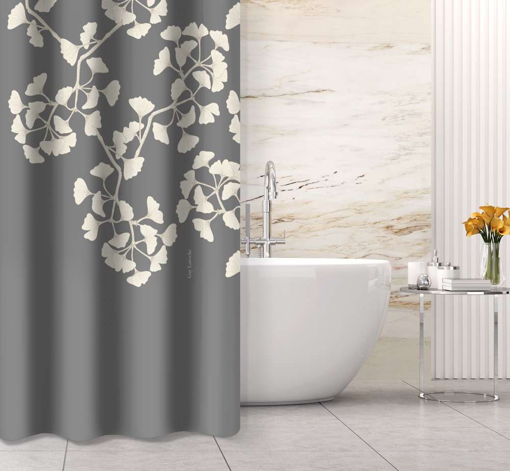 Κουρτίνα Μπάνιου Lavina Anthracite 180×185