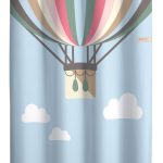 Παιδική & Βρεφική Κουρτίνα Soft-Touch Balloons με Τρουκς 160x240