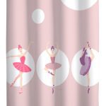 Παιδική & Βρεφική Κουρτίνα Soft-Touch Ballerinas με Τρουκς 160x240