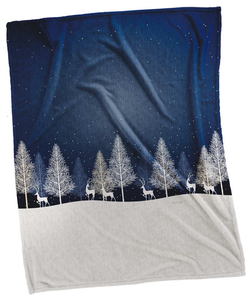 Κουβέρτα  Christmas Ultrasoft 5010 BLUE 110×140