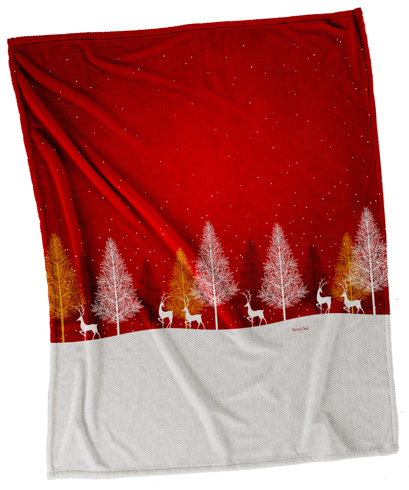 Κουβέρτα  Christmas Ultrasoft 5010 RED 110×140