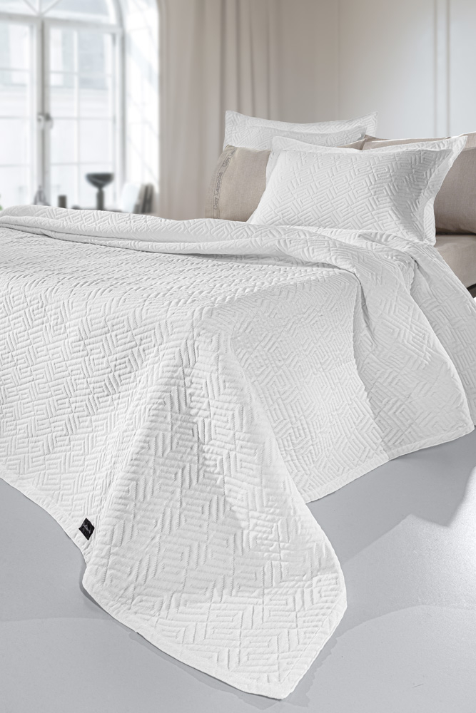 Κουβέρτα Pattern White 245×260
