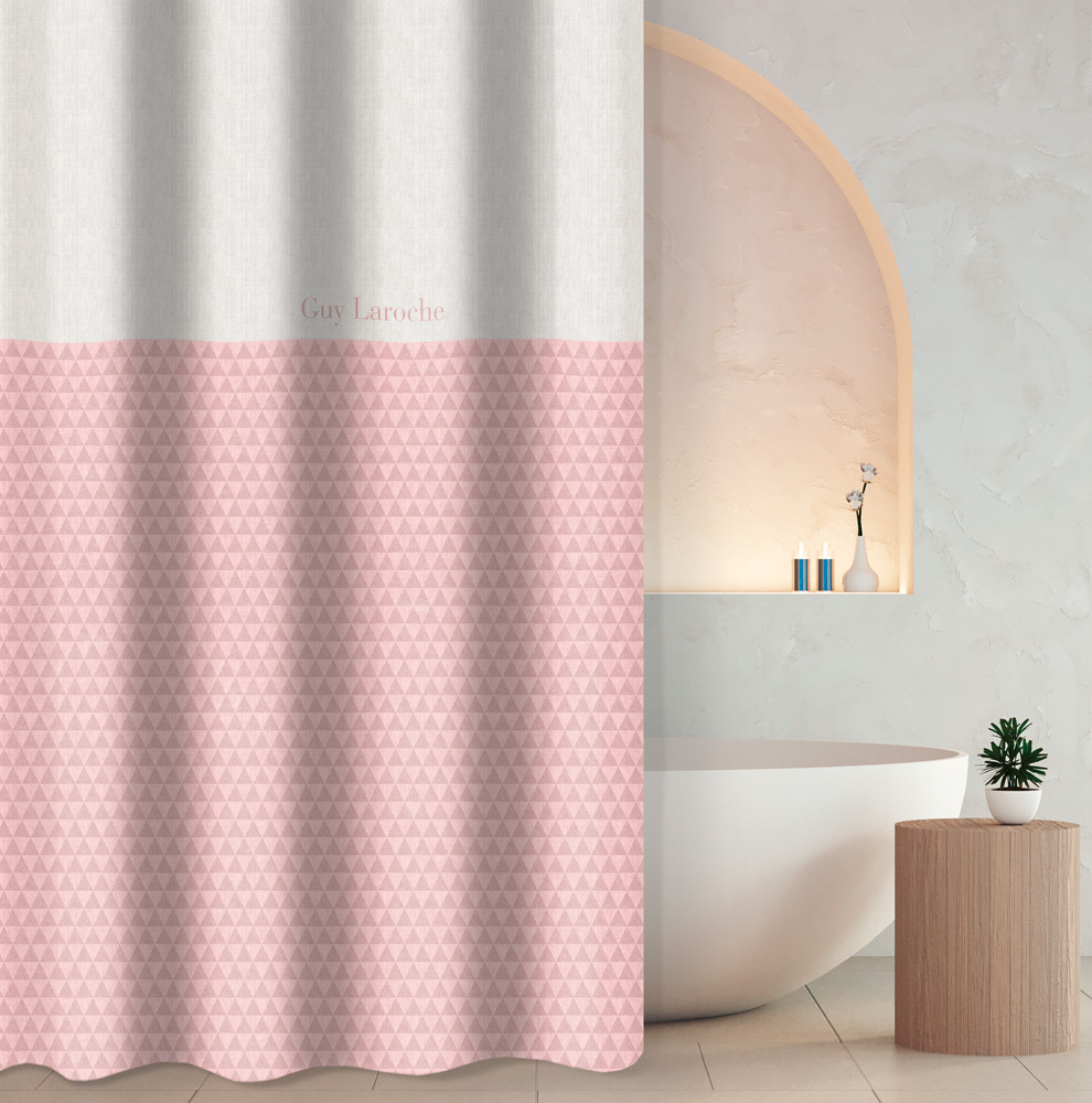 Κουρτίνα Μπάνιου Tokyo Dusty Pink 180×185