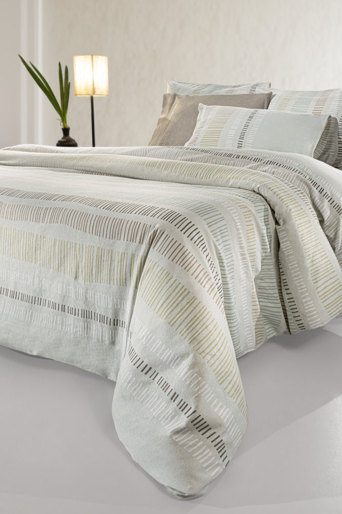 Σετ 3τμχ Σεντόνια Nuvola Mint Flannel 170×265