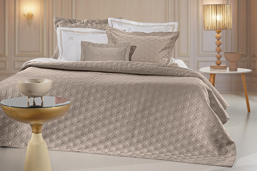 Σετ 3τμχ Κουβερλί Honour Taupe 240×250