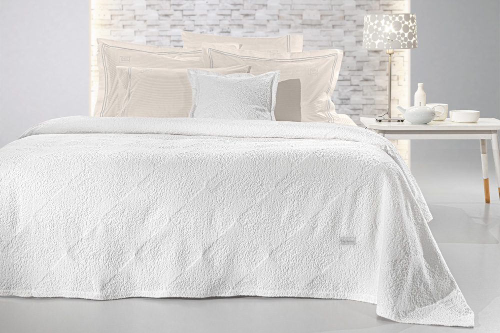 Κουβέρτα Portobello White 260×250