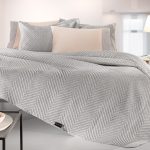 Σετ 2τμχ Κουβερλί Hamptons Grey 220x240