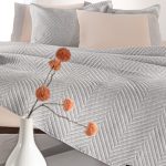 Σετ 2τμχ Κουβερλί Hamptons Grey 220x240