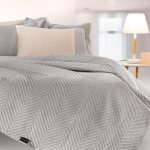 Σετ 2τμχ Κουβερλί Hamptons Grey 250x240