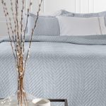 Σετ 2τμχ Κουβερλί Hamptons Blue 250x240