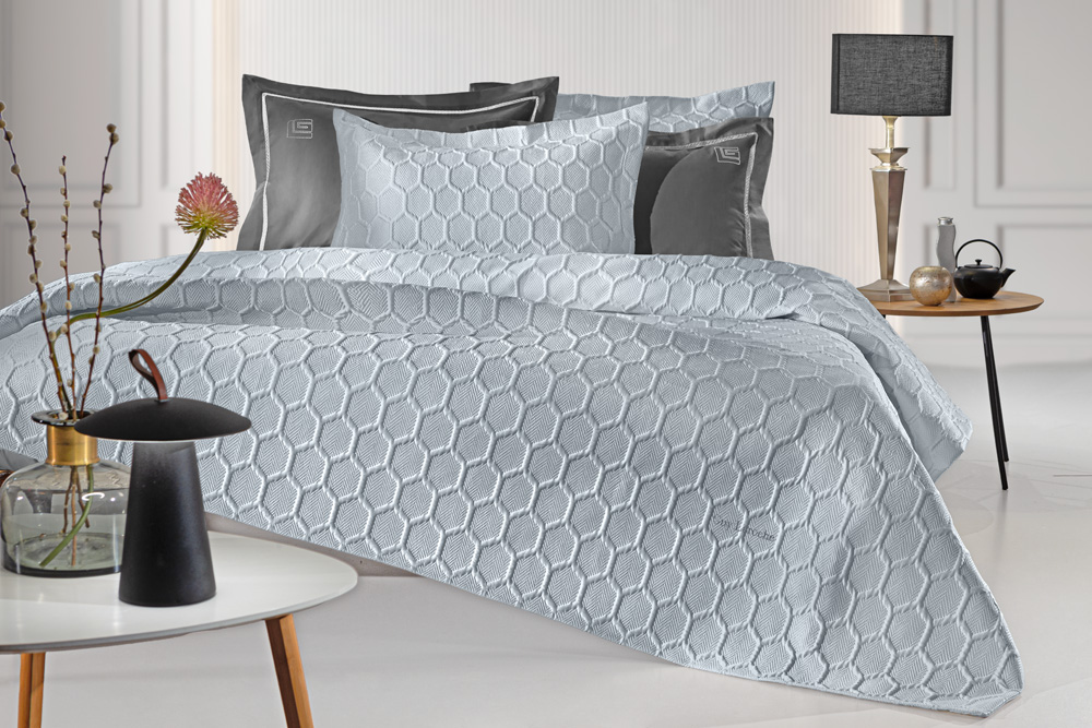 Σετ 3τμχ Κουβερλί Hive Silver 250×240