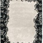 Χαλί Pixels Black White