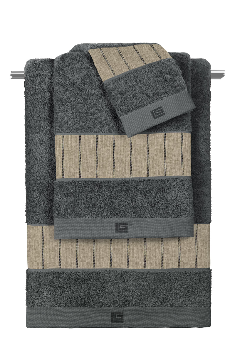 Σετ 3τμχ. Πετσέτες Beverly Cashmere-Anthracite
