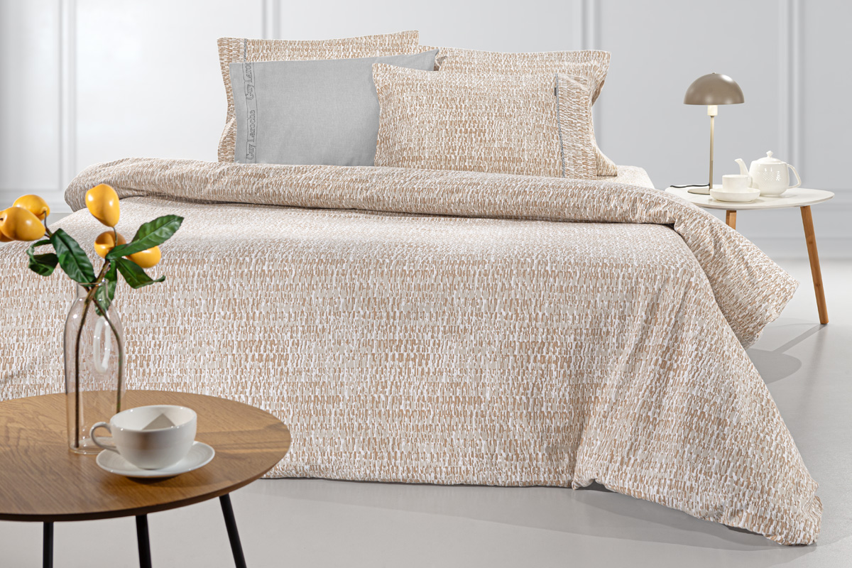Σετ 4τμχ. Σεντόνια Beaver Almond Flannel Με Λάστιχο