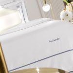 Σετ 3τμχ Παπλωματοθήκη Elite White/Marine