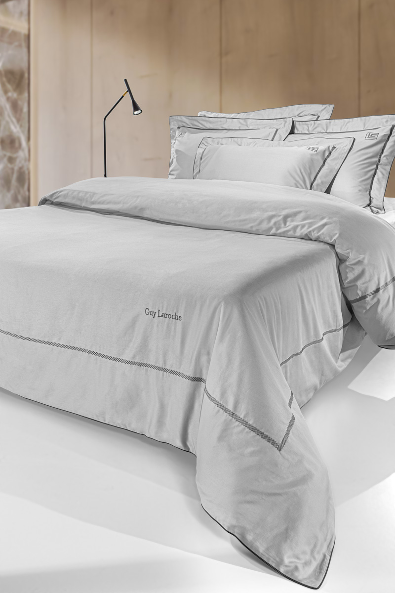 Σετ 3τμχ Παπλωματοθήκη Elite Anthracite/Silver