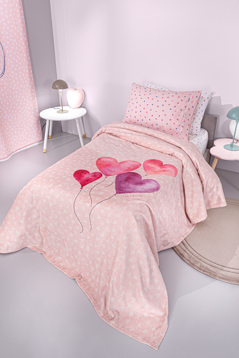 Κουβέρτα Ultra soft Amore Pink