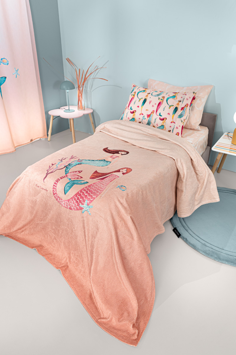 Κουβέρτα Ultra soft Merida Salmon