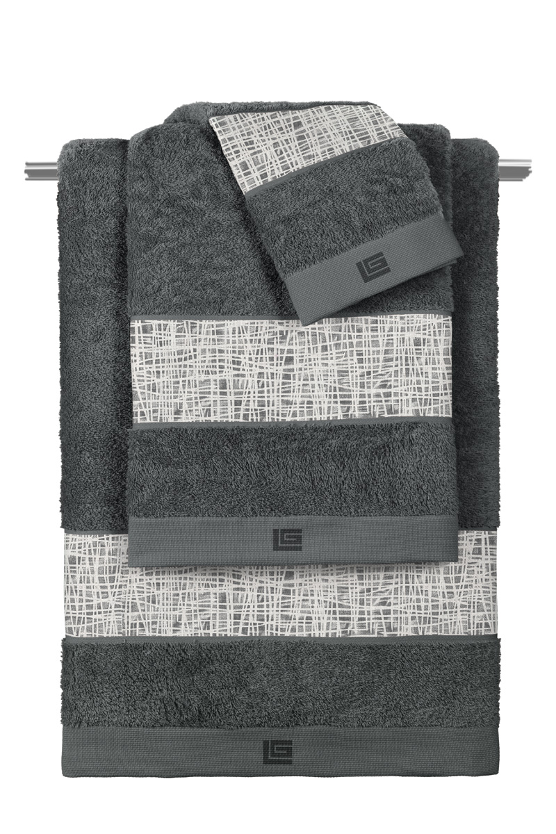 Σετ 3τμχ Πετσέτες Code Grey-Anthracite