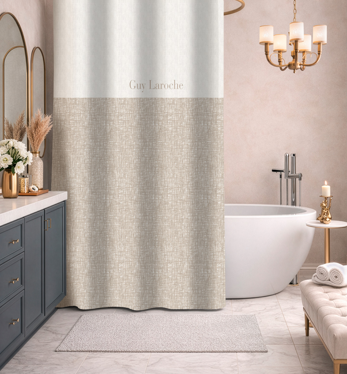 Κουρτίνα Μπάνιου Code Caramel