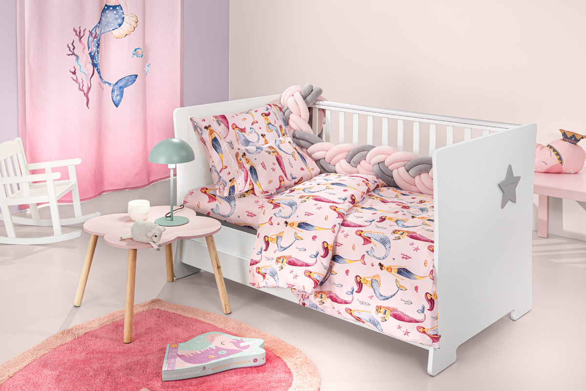 Σετ 3τμχ Βρεφικά Σεντόνια Merida Pink