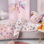 Σετ 3τμχ Παιδικά Σεντόνια Jungle Pink με Λάστιχο