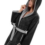 Μπουρνούζι New Comfy Black (Με Κουκούλα)