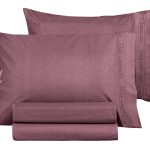 Σεντόνι Color Plus Burgundy Με Λάστιχο